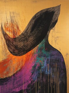 抽象人像艺术画作