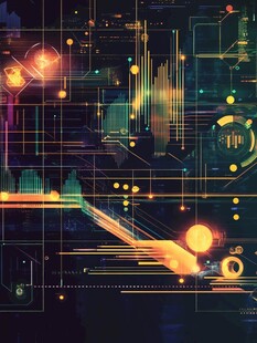 科技感炫酷数据可视化画面