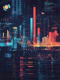 科技感金融数据可视化画面