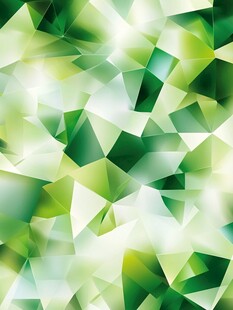 绿色多边形抽象几何背景