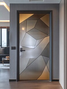 几何图案艺术室内房门