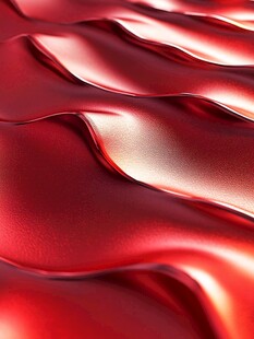红色绸缎质感流动背景