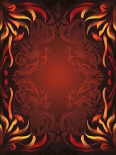 火焰花纹深色背景图案