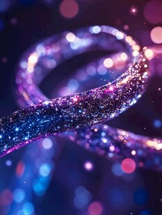 梦幻流光溢彩螺旋光带