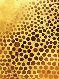 金色波点纹理背景图案