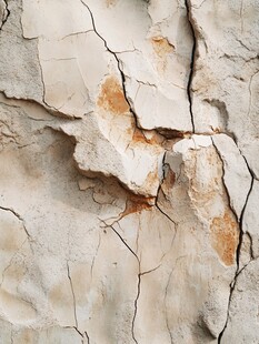 墙面裂痕纹理特写