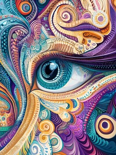 奇幻之眼 绚丽抽象艺术图案