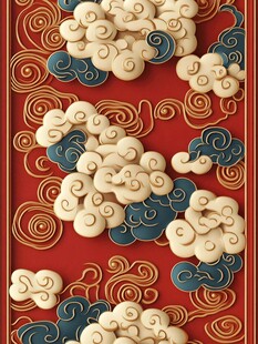 中式祥云图案传统装饰