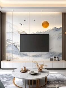 新中式客厅电视背景墙设计