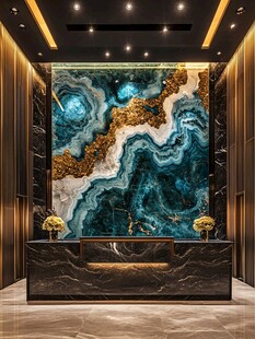 奢华大理石玄关装饰设计