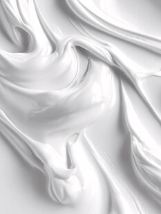 细腻柔滑的白色膏体纹理