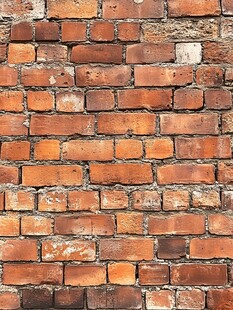 复古红砖墙面纹理特写