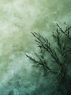 梦幻绿植背景纹理画面