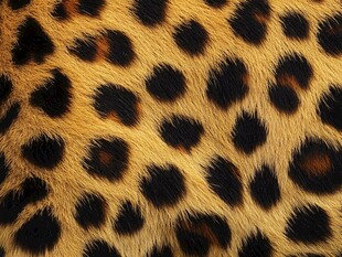 豹纹动物皮毛纹理特写