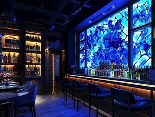 梦幻蓝调酒吧内部景致