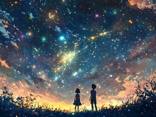 星空下的童真