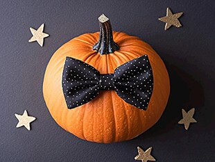 南瓜配领结 别致小装饰