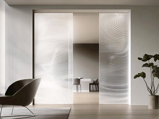 现代简约风格玻璃隔断空间