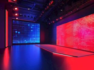 科技感舞台空间展示场景