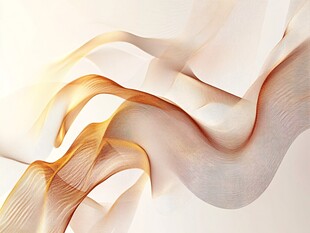 流动炫彩线条抽象艺术图