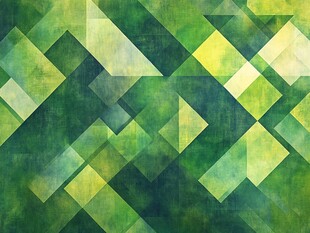 绿色几何拼接抽象背景图