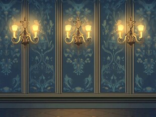 复古壁灯点亮华丽墙面