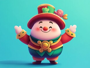 可爱小丑形象 欢乐登场