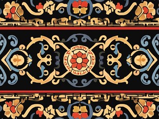 中式传统复古花纹图案