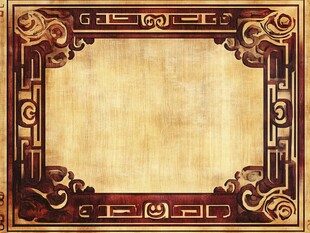 古典中式雕花边框背景图
