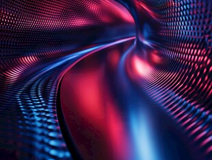 炫彩科幻感的流动波纹图案