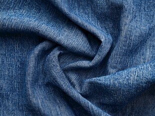 蓝色牛仔布料纹理特写