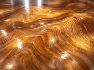 精美木纹桌面特写