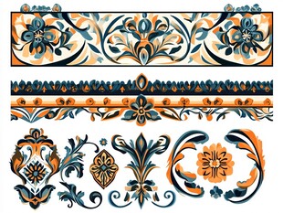 复古精美花纹装饰图案