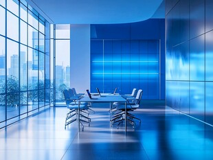 现代科技风会议室场景