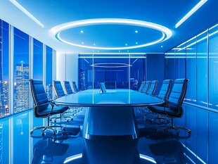 科技感十足的现代会议室