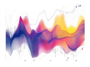彩色动态数据波形图