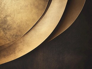 金色弧形质感金属背景