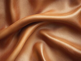 棕色柔软皮革纹理特写