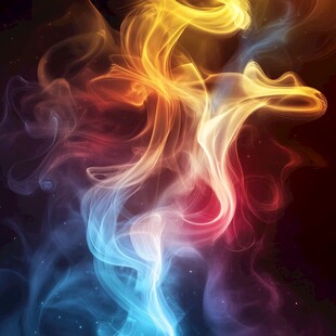 绚丽多彩的梦幻烟雾形态