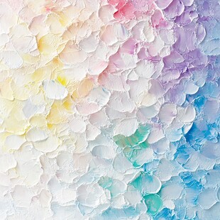 梦幻多彩的颜料纹理画面