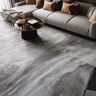 现代简约风客厅地面瓷砖