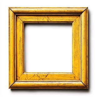 复古黄色木质画框