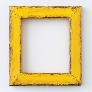 复古黄色木质相框