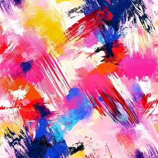 多彩抽象笔触艺术背景图