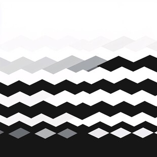 黑白锯齿图案几何背景