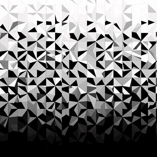 黑白几何多边形抽象背景图