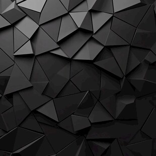 黑色多边形立体几何背景