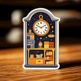 复古时钟内的奇妙小世界