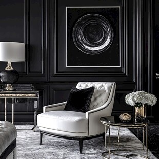 现代奢华风客厅舒适一角