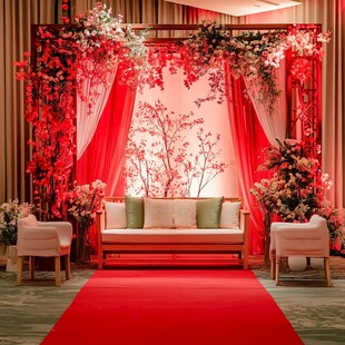 中式浪漫婚礼场景布置